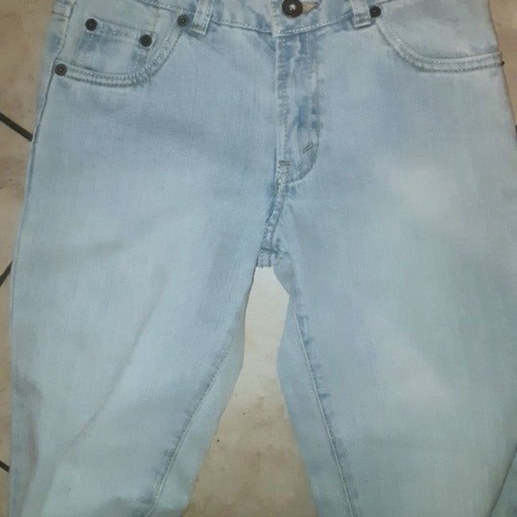 Girls LEVIS 517 Slim Stretch Flare Denim Jeans Size 14 Slim NWT Adjustable - Picture 8 of 15